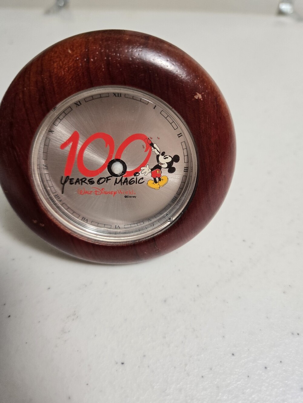 Walt Disney World 100 Years of Magic Collectible Wooden Clock. Non Working